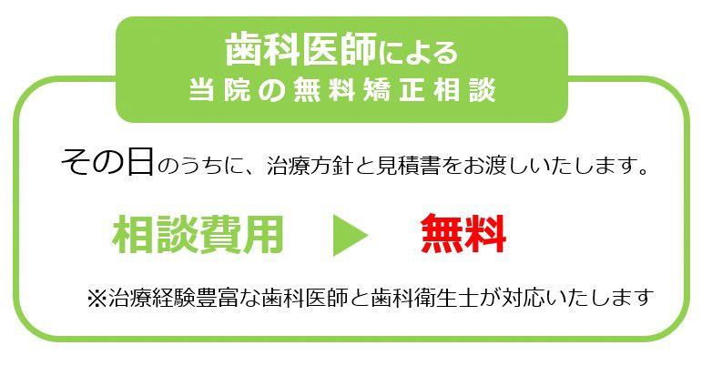 歯科医師による「矯正歯科の無料相談」